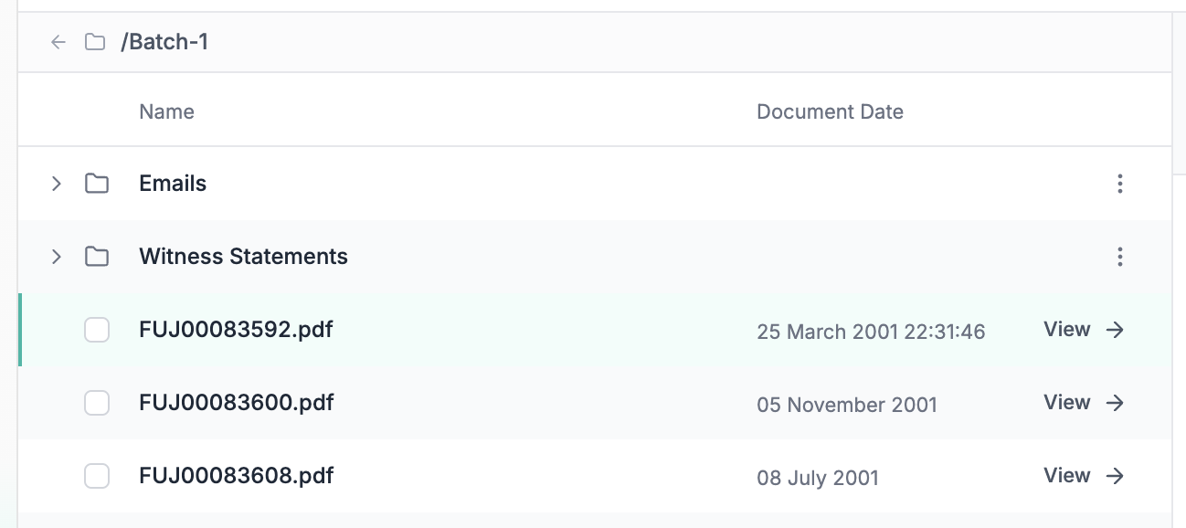 Folder structure